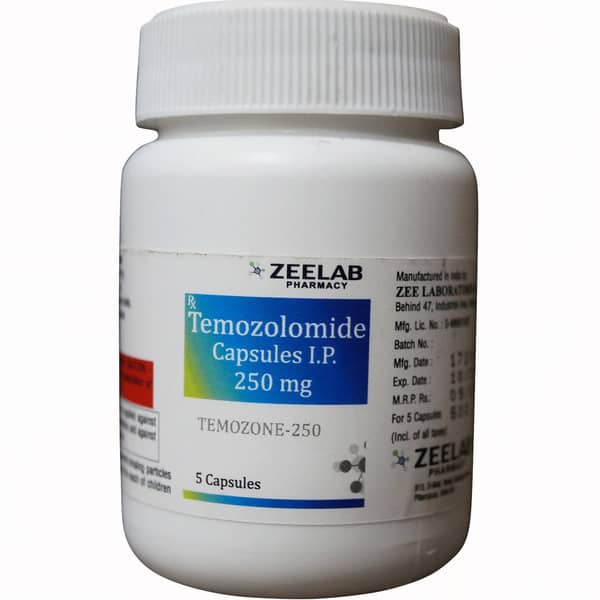 Temozone 250mg Bottle Of 5 Capsules