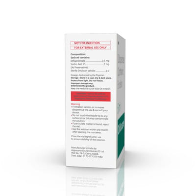 Diflucare Bottle Of 5ml Eye Drops