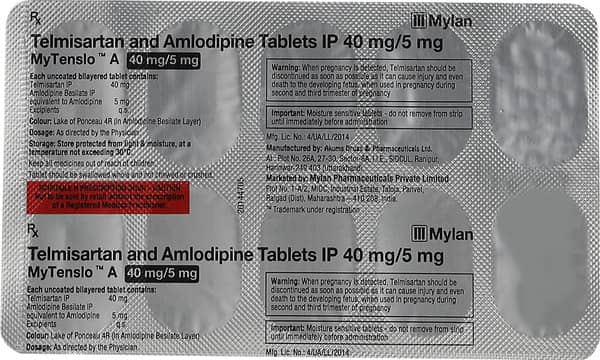 My Tenslo A Strip Of 10 Tablets