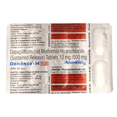 Donance M 500mg Strip Of 10 Tablets