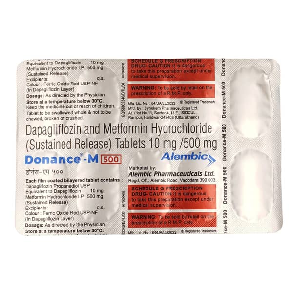 Donance M 500mg Strip Of 10 Tablets