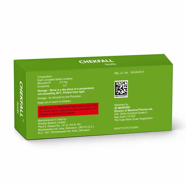 Chekfall 2.5Mg Strip Of 10 Tablets
