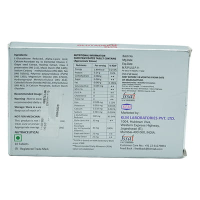 Glutaderm Plus Strip Of 10 Tablets