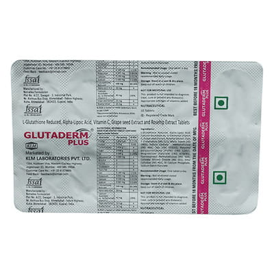 Glutaderm Plus Strip Of 10 Tablets