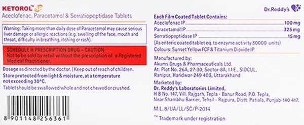 Ketorol Sp Strip Of 10 Tablets
