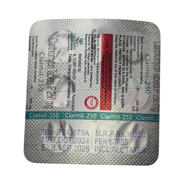 Clarmit 250Mg Strip Of 6 Tablets