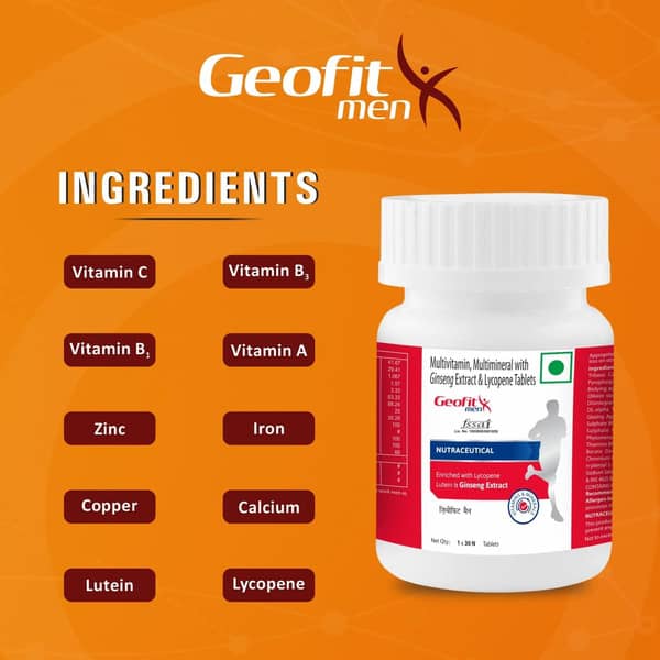 Geofit Men Bottle Of 30 Tablets