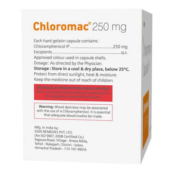 Chloromac 250Mg Strip Of 10 Capsules
