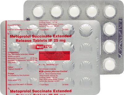 Met Xl 25mg Strip Of 20 Tablets
