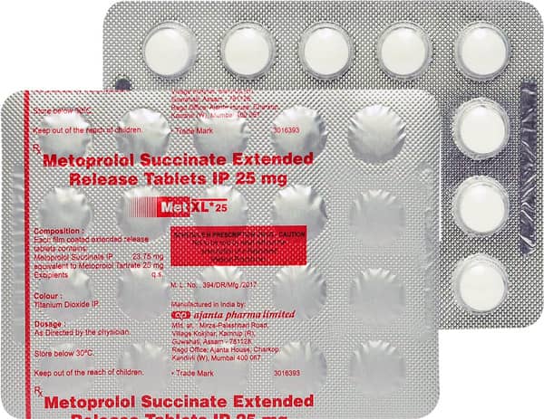 Met Xl 25Mg Strip Of 20 Tablets
