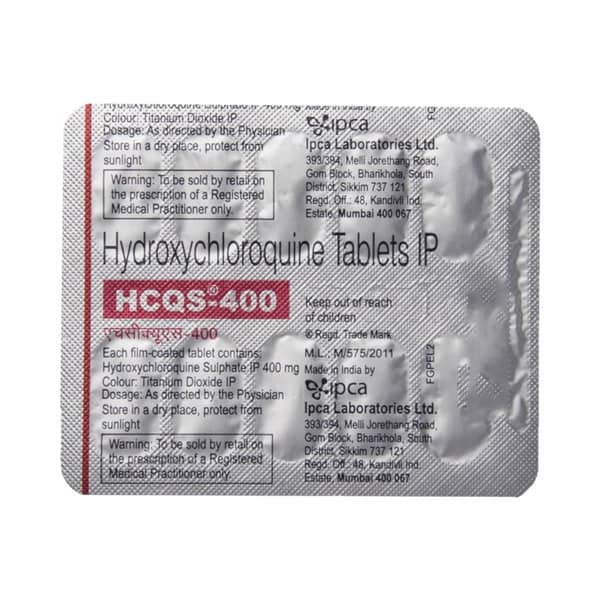 Hcqs 400mg Strip Of 15 Tablets