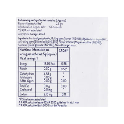 Florachamp Orange Flavour Sachet Of 5gm Oral Powder