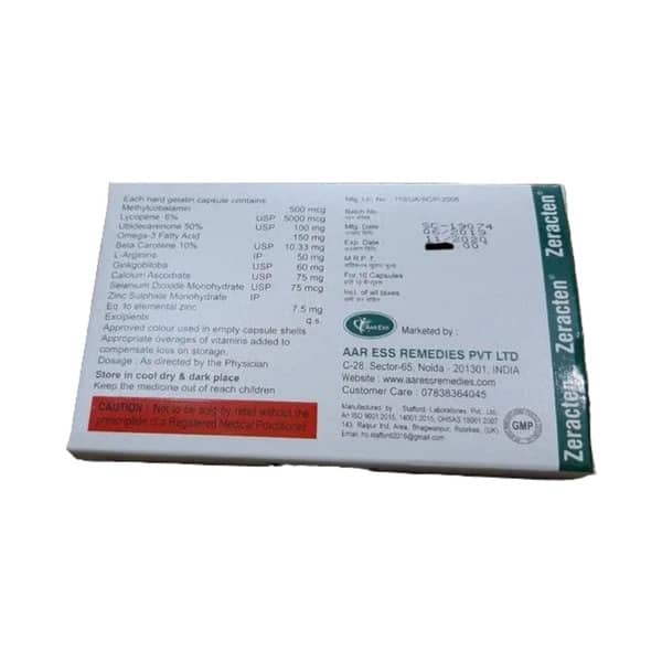 Zeracten Strip Of 10 Capsules