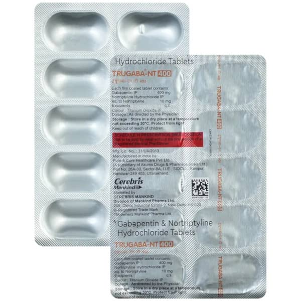 Trugaba Nt 400mg Strip Of 10 Tablets