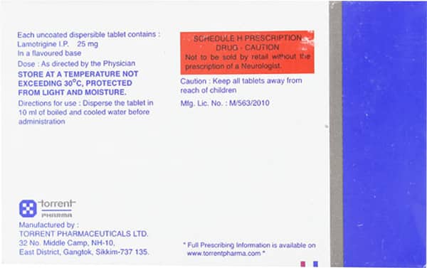 Lamitor Dt 25mg Strip Of 15 Tablets