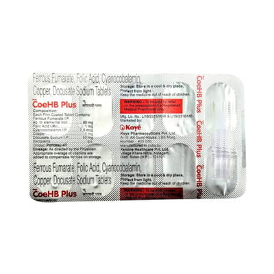 New Coehb Plus Strip Of 10 Tablets
