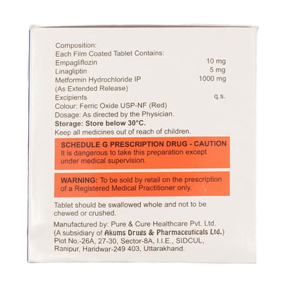 Linares Trio 10/5/1000mg Strip Of 10 Tablets