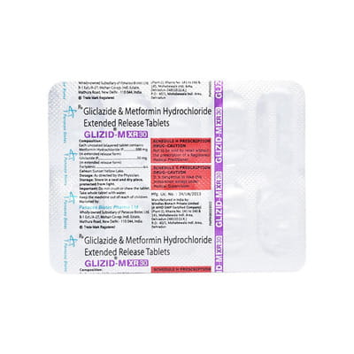 Glizid M Xr 30mg Strip Of 10 Tablets