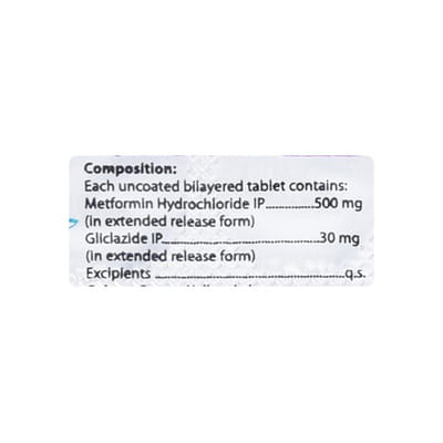 Glizid M Xr 30mg Strip Of 10 Tablets