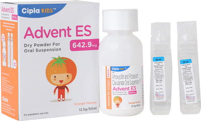 Advent Es Orange Flavour Bottle Of 50ml Dry Suspension