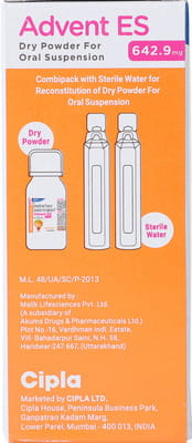 Advent Es Orange Flavour Bottle Of 50ml Dry Suspension