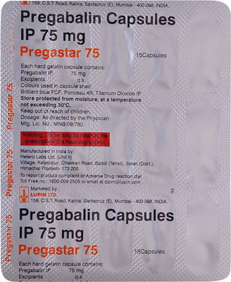 Pregastar 75mg Strip Of 15 Capsules