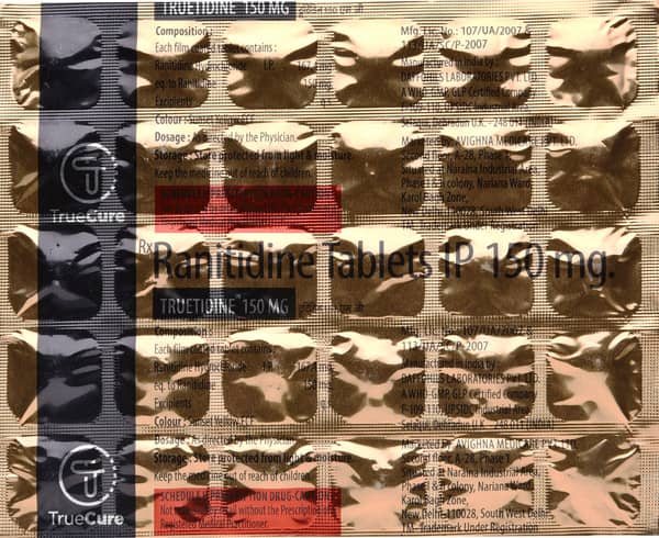 Truetidine 150mg Strip Of 30 Tablets