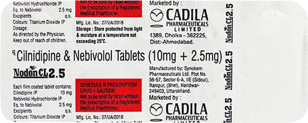 Nodon Cl 2.5mg Strip Of 10 Tablets