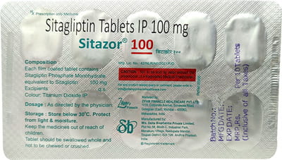 Sitazor 100mg Strip Of 10 Tablets