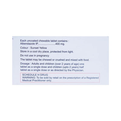 Noworm 400 Mg Strip Of 10 Tablets