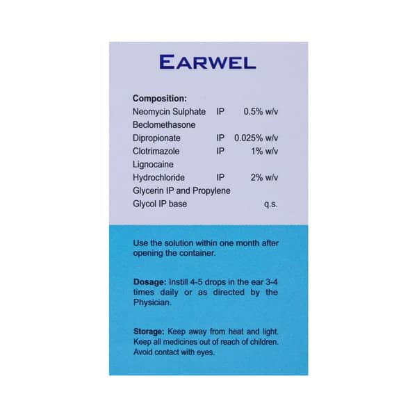 Neo Earwel Bottle Of 5ml Ear Drops