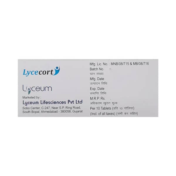 Lycecort 6Mg Strip Of 10 Tablets