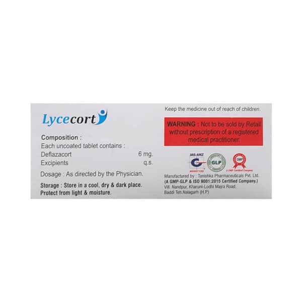 Lycecort 6Mg Strip Of 10 Tablets