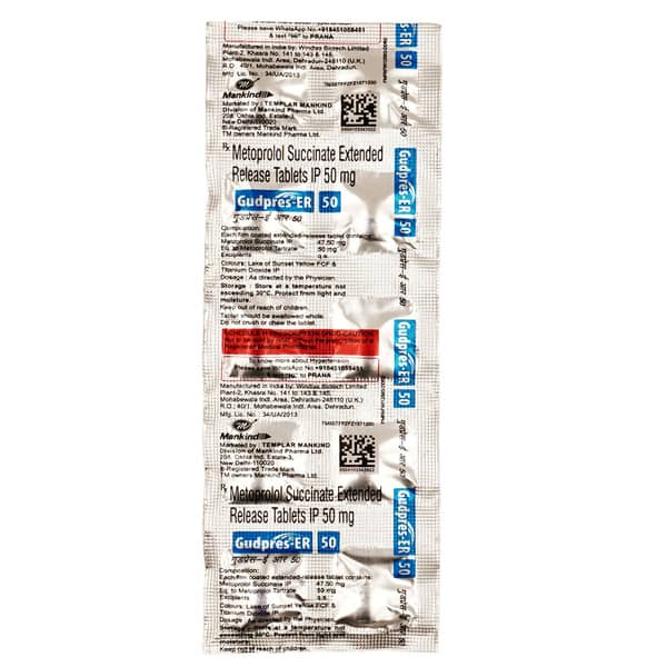 Gudpres Er 50Mg Strip Of 10 Tablets