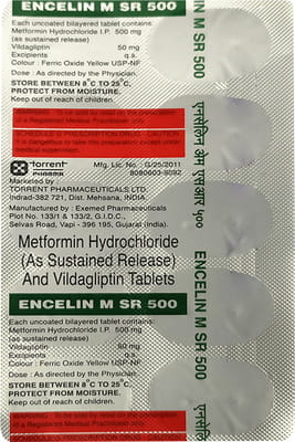 Encelin M Sr 500mg Strip Of 10 Tablets