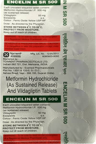 Encelin M Sr 500mg Strip Of 10 Tablets