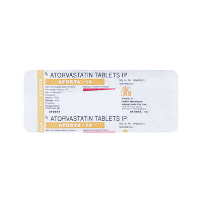 Atosta 10mg Strip Of 15 Tablets