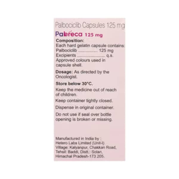 Pabreca 125Mg Bottle Of 21 Capsules