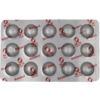 Rozavel 20mg Strip Of 15 Tablets