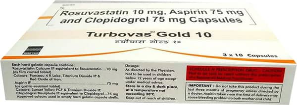 Turbovas Gold 10mg Strip Of 10 Capsules