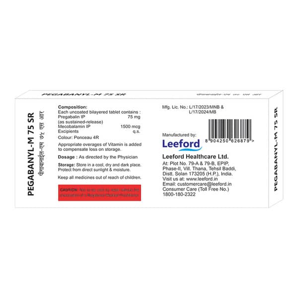 Pegabanyl M 75Mg Sr Strip Of 10 Tablets