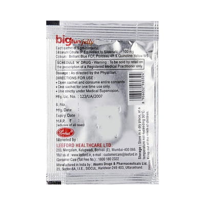 Funtime 100mg Mint Cool Flavour Sachet Of 5gm Oral Jelly