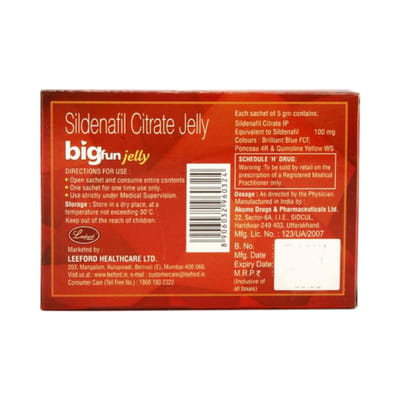 Funtime 100mg Mint Cool Flavour Sachet Of 5gm Oral Jelly