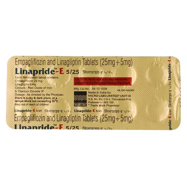 Linapride E 5/25Mg Strip Of 10 Tablets