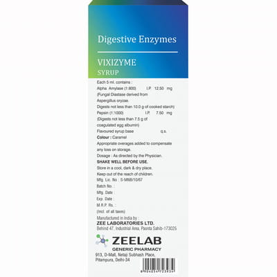 Vixizyme Bottle Of 200ml Syrup