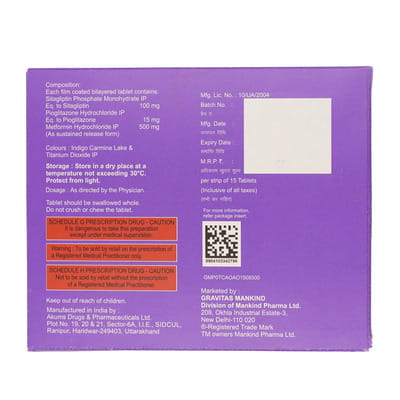 Sitaday Pm Strip Of 15 Tablets