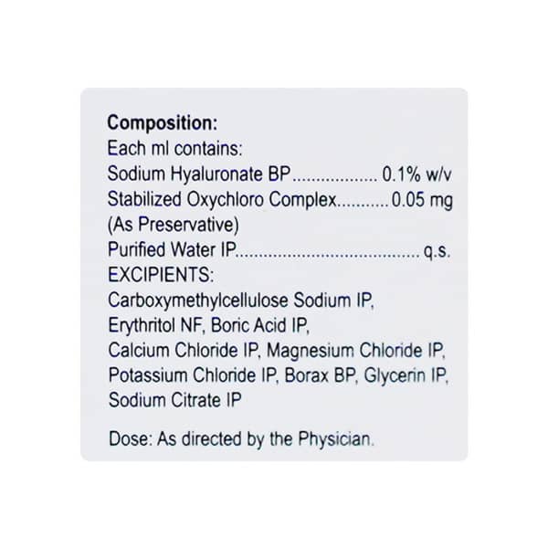 Ecotears Ha Bottle Of 10ml Ophthalmic Solution