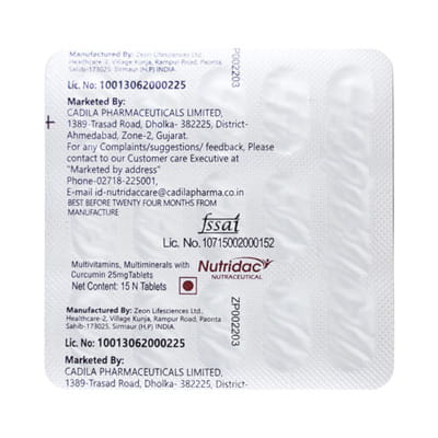 Nutridac Strip Of 15 Tablets