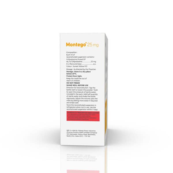 Montego 25Mg Bottle Of 10Ml Dry Suspension