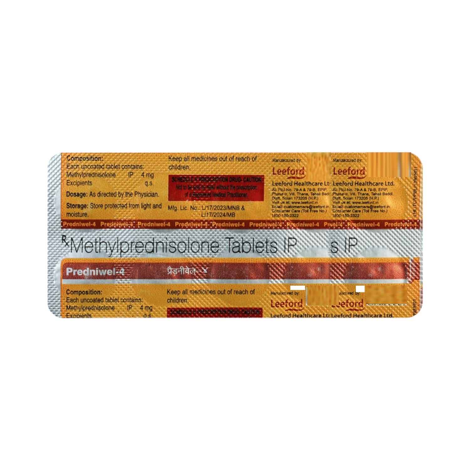predniwel 4mg tablets
